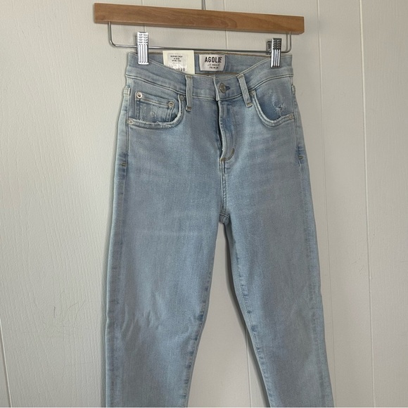 Agolde NEW Sophie High Rise Crop Jeans in Parallel 23 NWT - Picture 4 of 9